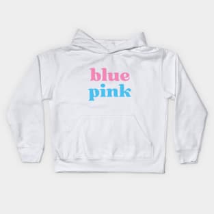 Blue Pink Gender Color Game Against Discrimination Kids Hoodie